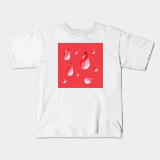 red drops Kids T-Shirt